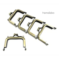 7月22日販売開始！限定口金＆特価！【HA-2541】5.5cm口金/カン付き/(アンティークゴールド)　5本セット