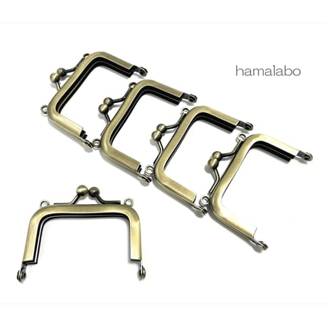 限定口金＆特価！【HA-2541】5.5cm口金/カン付き/(アンティークゴールド)　5本セット