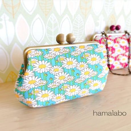 【HA-1892】18cm/角型口金/(アメ玉×アンティークゴールド)