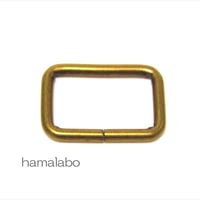 【HA-572】角カン(25mm幅)×4個入り(アンティークゴールド)