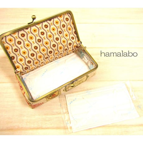 【HA-177】<BOX型がま口>専用の口金18.5cm(シルバー)