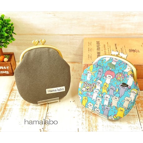 在庫調整で今だけ70％引き！【KT-2105】大きめペッタンコがま口の型紙＆レシピ【10cm/くし型用】