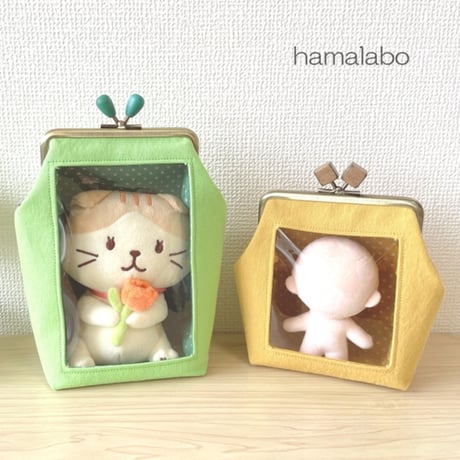 【HA-397】12cm/角型(黄リンゴ×アンティークゴールド)・カン付き