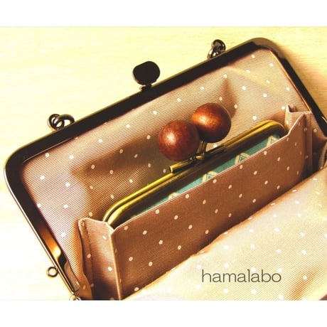 【KT-2064】がま口御朱印帳入れ(縦に1冊収納)の型紙＆レシピ【18cm/角型用】