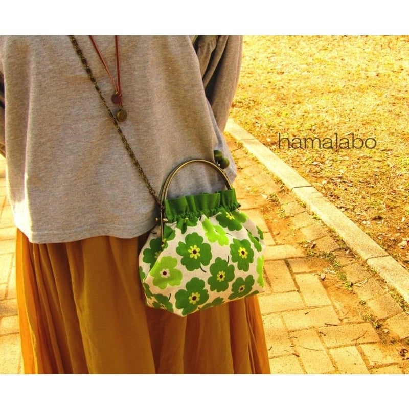 KT-2036】ベンリーがま口ポーチ(くしゅくしゅタイプ)の型紙＆レシピ