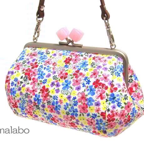 在庫調整で今だけ50％引き！【KT-1053】がま口ミニ俵型ポーチの型紙＆レシピ【13.5cm用】