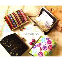 【KT-2076】縫わずに作れる！がま口マスクケース(マスク置き)の型紙＆レシピ【12cm浮き足用】