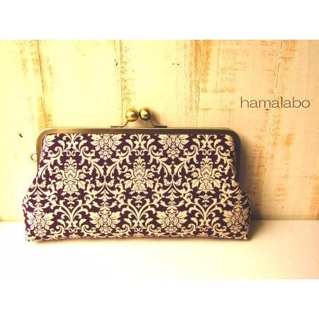 KT2-1002】がま口クラッチバッグの型紙＆レシピ<27cm/角型用> | Hamalab