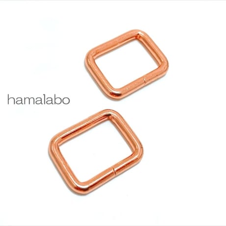 1個あたり約32円！廃盤大特価セール！【HA-b1206】お得な大容量パック！角カン 21mm幅×30個入り(ローズゴールド・ピンクゴールド)