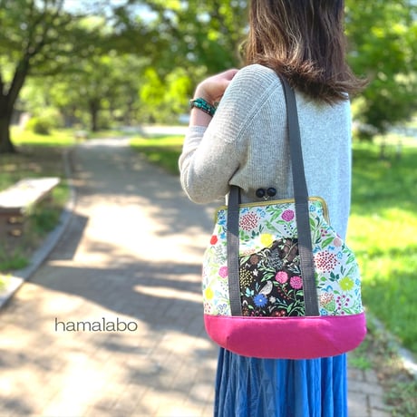 【HA-2349】24cm角型口金/(茶色どんぐり)/アンティークゴールド＋(プラス)