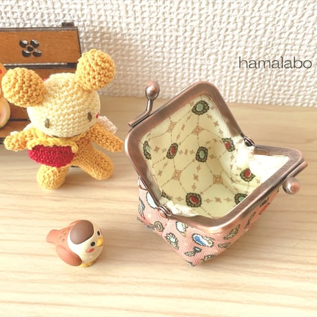 【HA-2502】5.5cm口金(少し足長)/ナツメひねり(ブロンズ)　5本セット