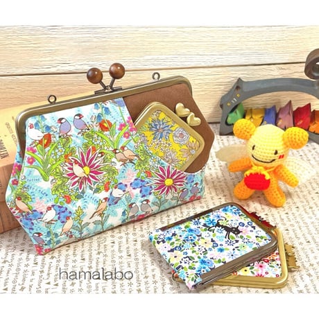【KT-2115】三日月ポケット版！薄型がま口ポケットポーチの型紙＆レシピ【18cm/角型用】