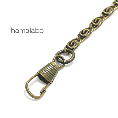 【HA-683】持ち手用ミニミニチェーン16cm(アンティークゴールド)/5本セット