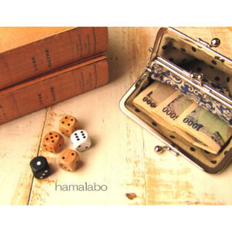 (廃盤予定)【HA-1975】「ネコの親子」の親子口金 12cm/角型(ブラック)