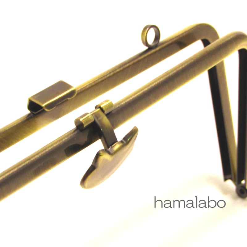 HA-1587】オコシ式口金18cm/角型(ネコ×ブラック)カン付き HA-1587】オコシ式口金18cm/角型(ネコ×ブラック)カン付き