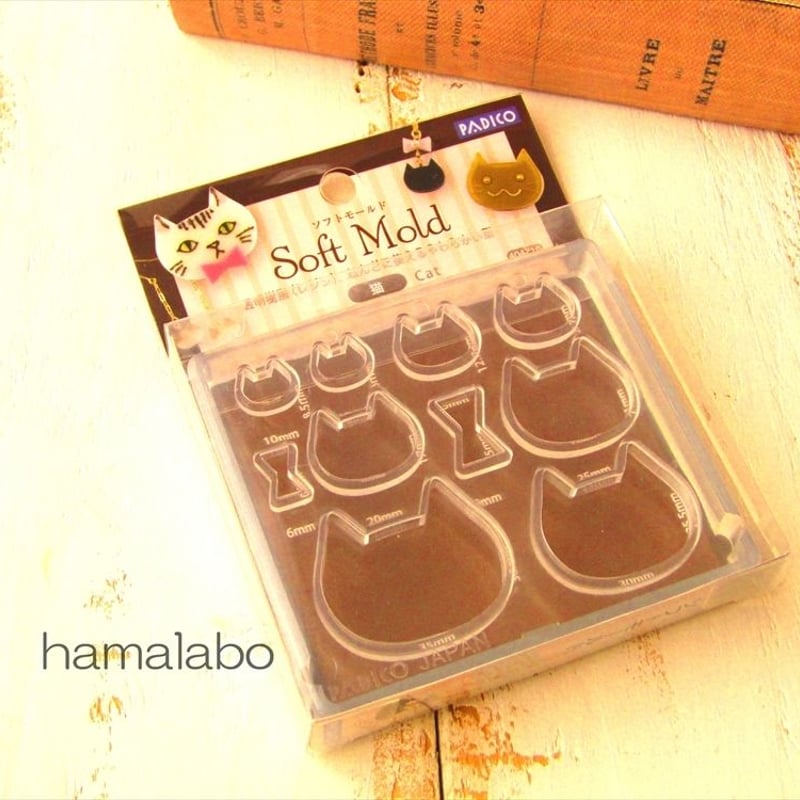 HA-613】<レジン用>ネコ型(モールド) | Hamalabo-2nd /がま口の
