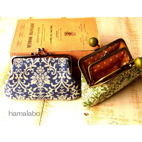 【HA-2282】親子口金 12cm(リス×茶色のどんぐり)アンティークゴールド