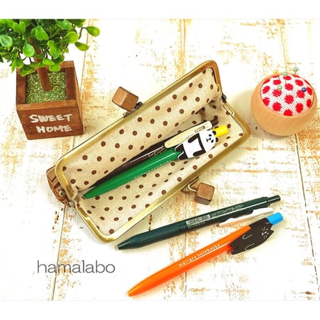 【HA-2019】16.5cm木玉/角型(茶色の木キューブ×アンティークゴールド)