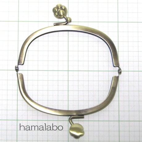 【HA-1105】10cm/くし型(肉球)・アンティークゴールド