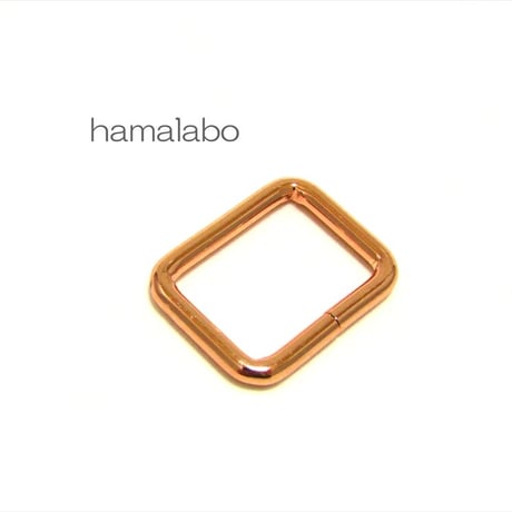 【HA-658】角カン 21mm幅×4個入り(ローズゴールド・ピンクゴールド)