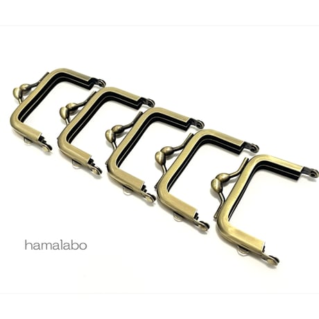 8月8日販売開始！アウトレット！【HA-b1225】5.5cm口金/ナツメひねり(アンティークゴールド)　5本セット