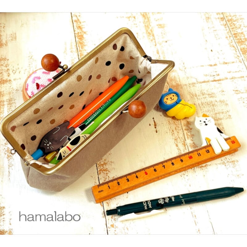 廃盤大特価セール！【HA-2560】16.5cm口金/(ナツメひねり×ゴールド