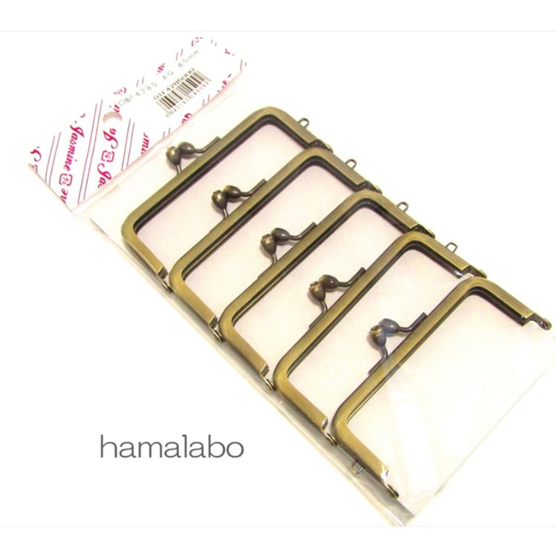 HA-1738】8.5cm口金/(アンティークゴールド) 5本セット | Hamalabo-