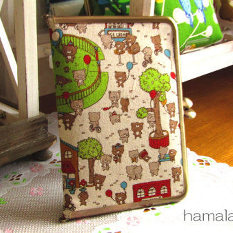 KT-1066】【横開き】がま口カードケース＆通帳ケースの型紙＆レシピ(お