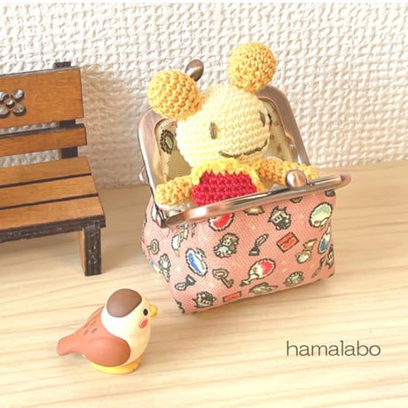 【HA-2502】5.5cm口金(少し足長)/ナツメひねり(ブロンズ)　5本セット