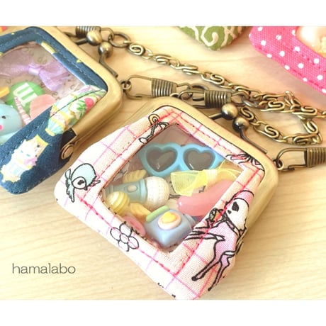 【KT-2156】超ミニサイズ！☆推しぬい＆推しドールが使う☆推し活がま口バッグの型紙＆レシピ【 5.5cm用】