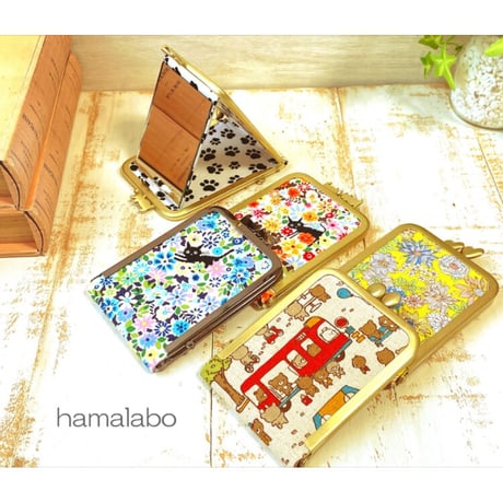 【HA-2231】ナツメひねり口金 7.5cm角型/足長タイプ (ゴールド)