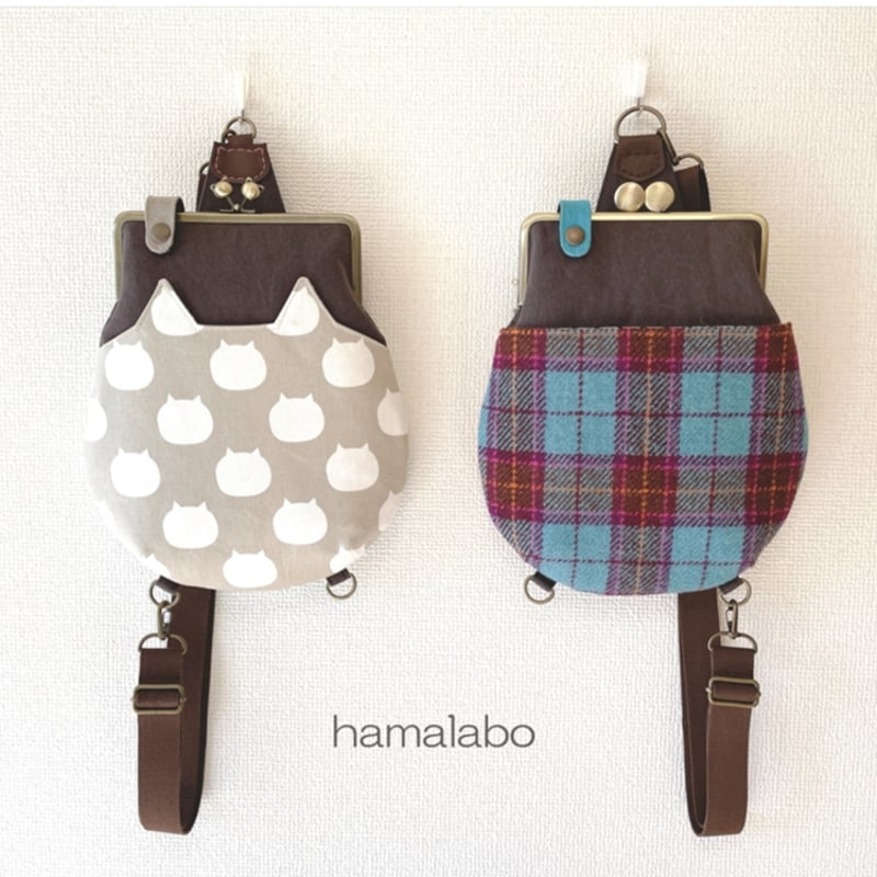 ツムツム 黒猫 まねきねこ 前掛け ボディバッグ ツムツム様専用 黒猫 まねきねこ 前掛け ボディバッグ