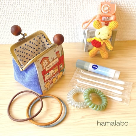 6月8日販売開始！【KT-2167】ミニサイズ♪ぷっくりがま口の三角ポーチの型紙＆レシピ【7.5cm用】