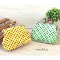 【対象口金購入で無料ダウンロード】KT-2130シンプル！がま口ペッタンコポーチ(丸底)の型紙＆レシピ【12cm/角型用】