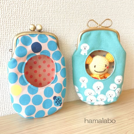 【HA-1455】9.9cm/くし型の口金(ちょっと大きい茶色の木玉×アンティークゴールド)