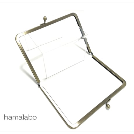 【HA-2414】17.7cm角型口金/ナツメひねり/アンティークゴールド