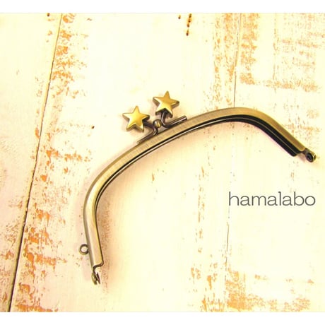 【HA-1969】12.5cm/くし型(メタルスター×アンティークゴールド)