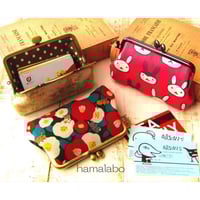 【KT-2068】大容量版！がま口カードケースの型紙＆レシピ【12cm/角型用】