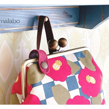 【KT-2123-SET】がま口ミニリュックの型紙＆レシピ(リュックインバッグの型紙＆レシピ付き)【18cm/角型用】