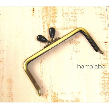 【HA-1942】12cm/角型(黒色の木オーバル×アンティーク)