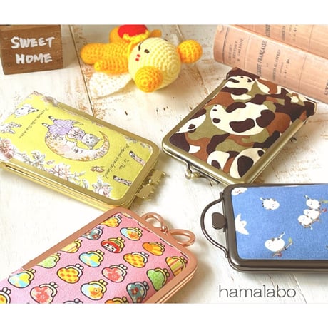 限定販売！【HA-2104】碁石口金 7.5cm角型/足長タイプ (シルバーサティーナ)