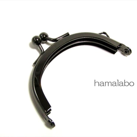 (販売休止)【HA-1718】6cm口金/(ブラック)　5本セット