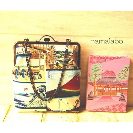 【KT-2064】がま口御朱印帳入れ(縦に1冊収納)の型紙＆レシピ【18cm/角型用】