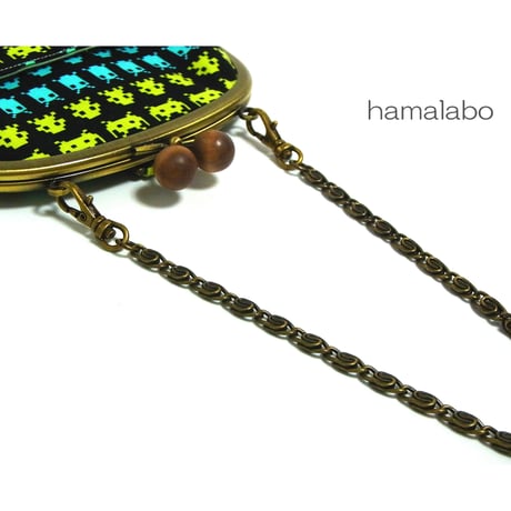 【HA-506】持ち手用デザインチェーン40cm(アンティークゴールド)