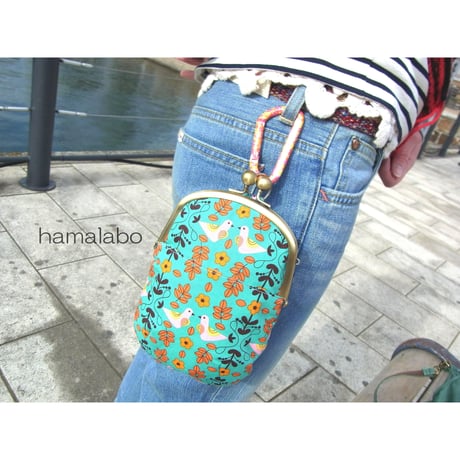 【KT-2006】がま口チョークポーチの型紙＆レシピ【12cm/くし型用】