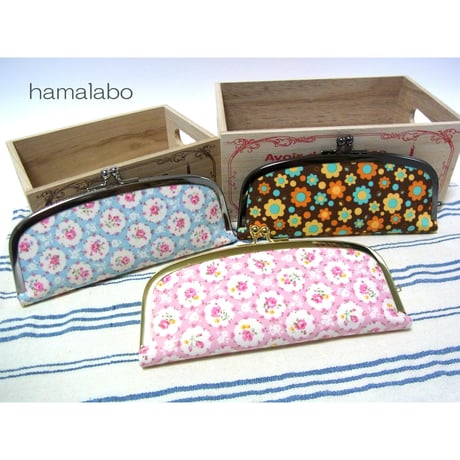 【HA-1494】17cm/くし型の口金/(アンティークゴールド)