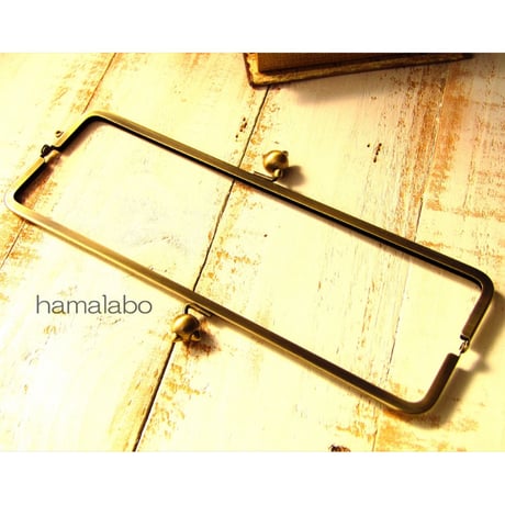 【HA-1650】25.5cm/角型(ネコ玉×アンティークゴールド)-扇子入れ用-