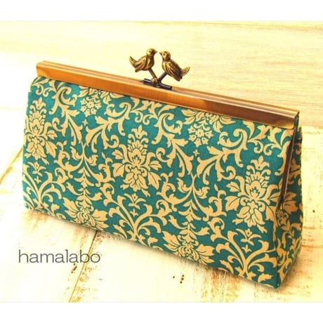 【KT-2050】浮き足で作る！がま口ポーチの型紙＆レシピ【19cm浮き足用】