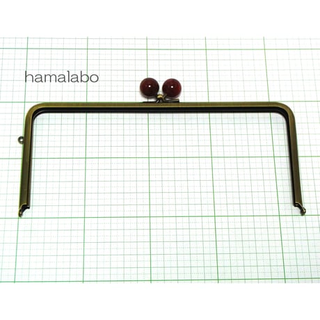 <廃盤予定>【HA-1301】22cm/角型(べっ甲玉×アンティークゴールド)