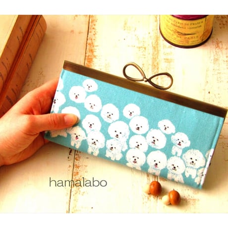 【KT-2051】浮き足で作る！がま口シンプル長財布の型紙＆レシピ【19cm浮き足用】